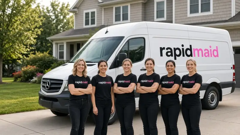 Rapid Maid cleaning van